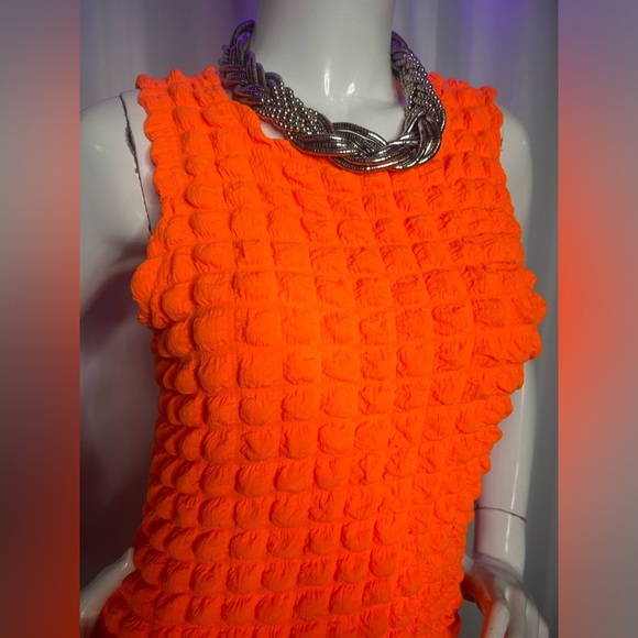 NWT Bubble Jersey Sleeveless Mini Dress - Picture 5 of 6